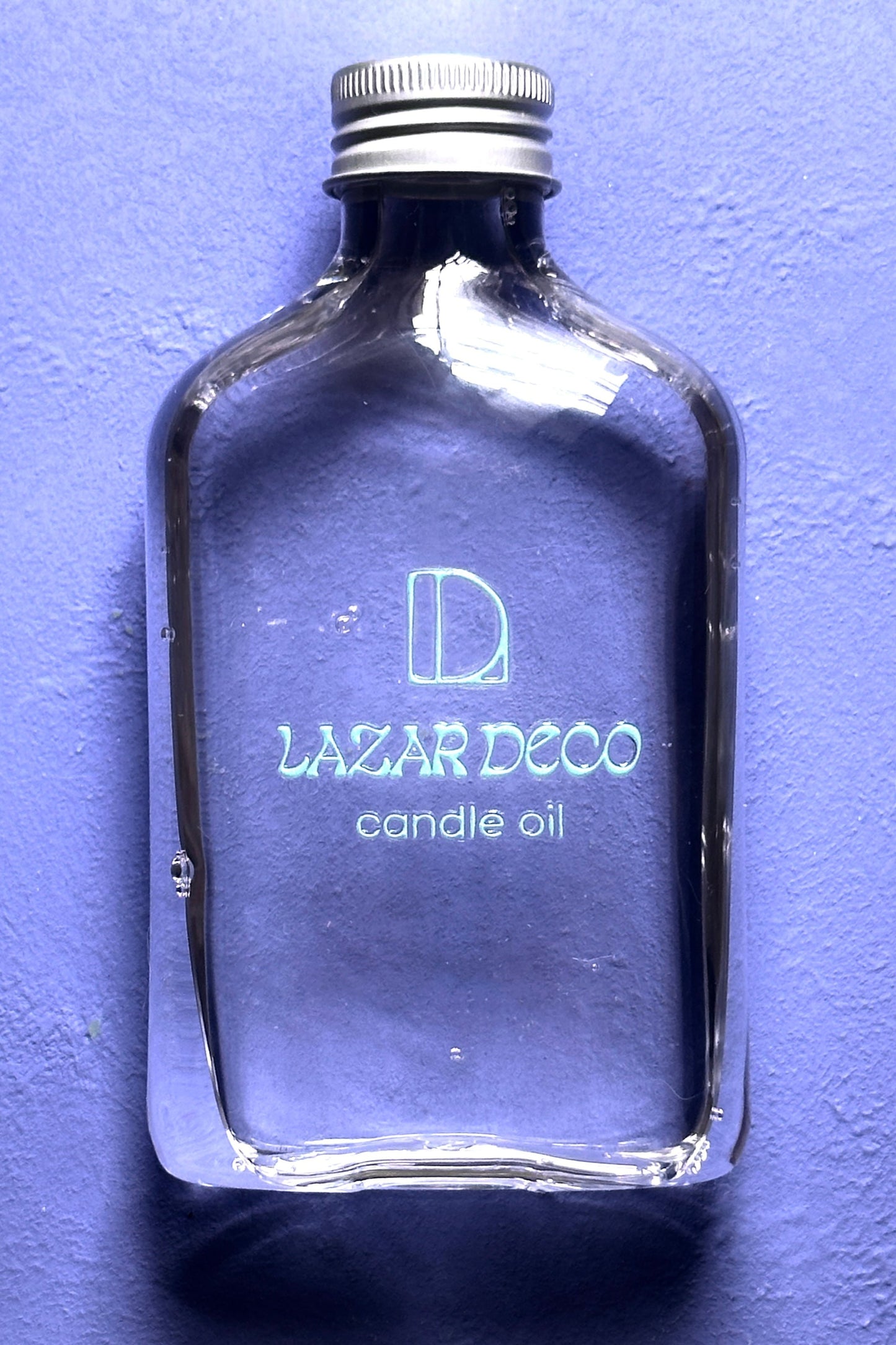 Crushed can oil lamp