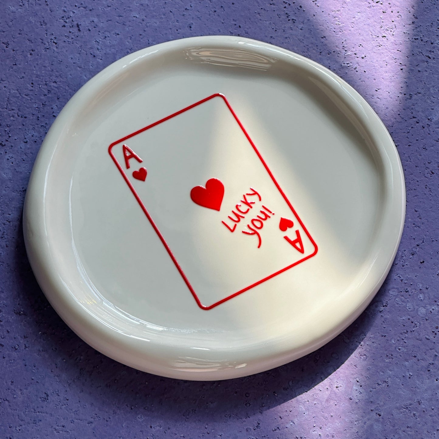 "Lucky You!" Ceramic Tray