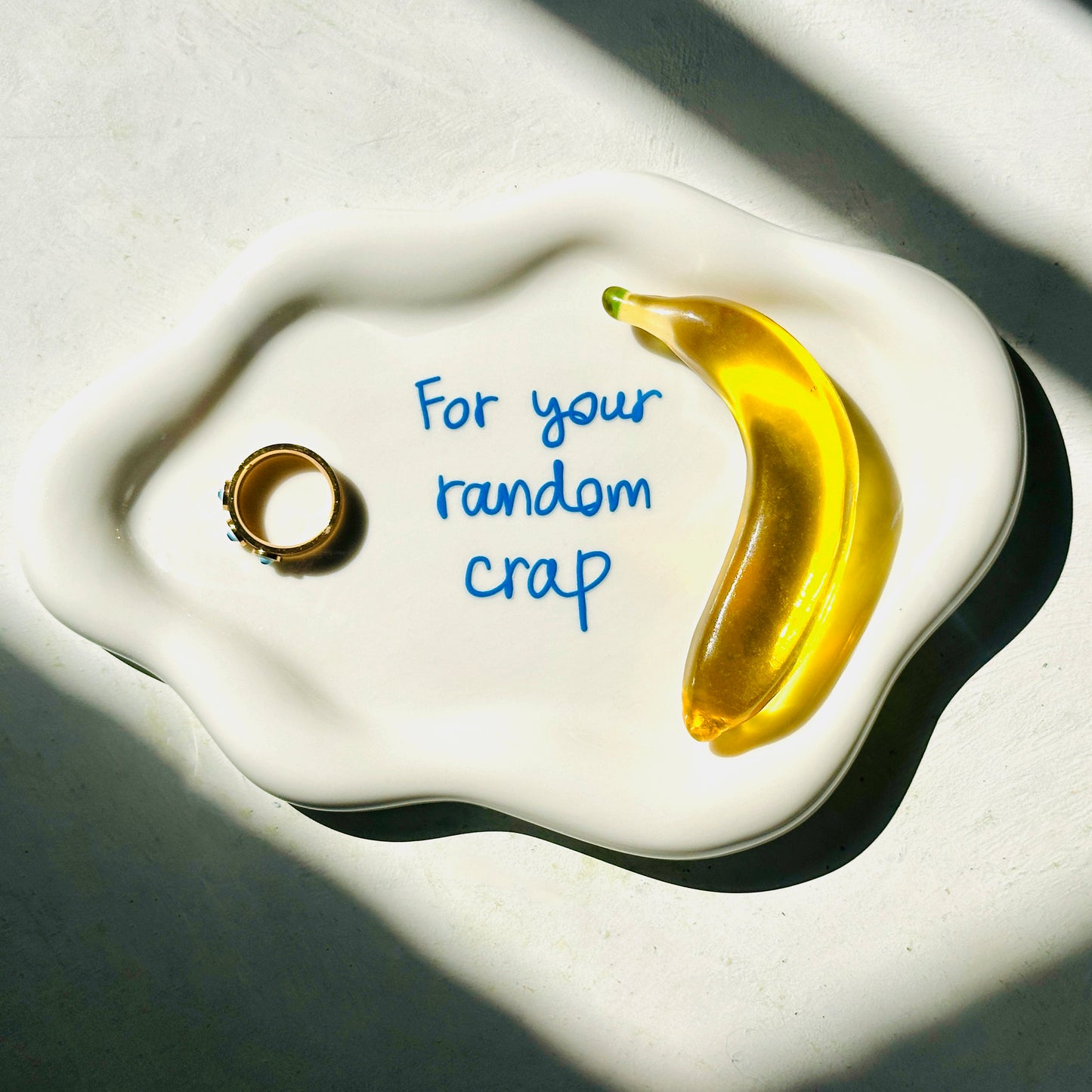 "For Your Random Crap" ceramic tray