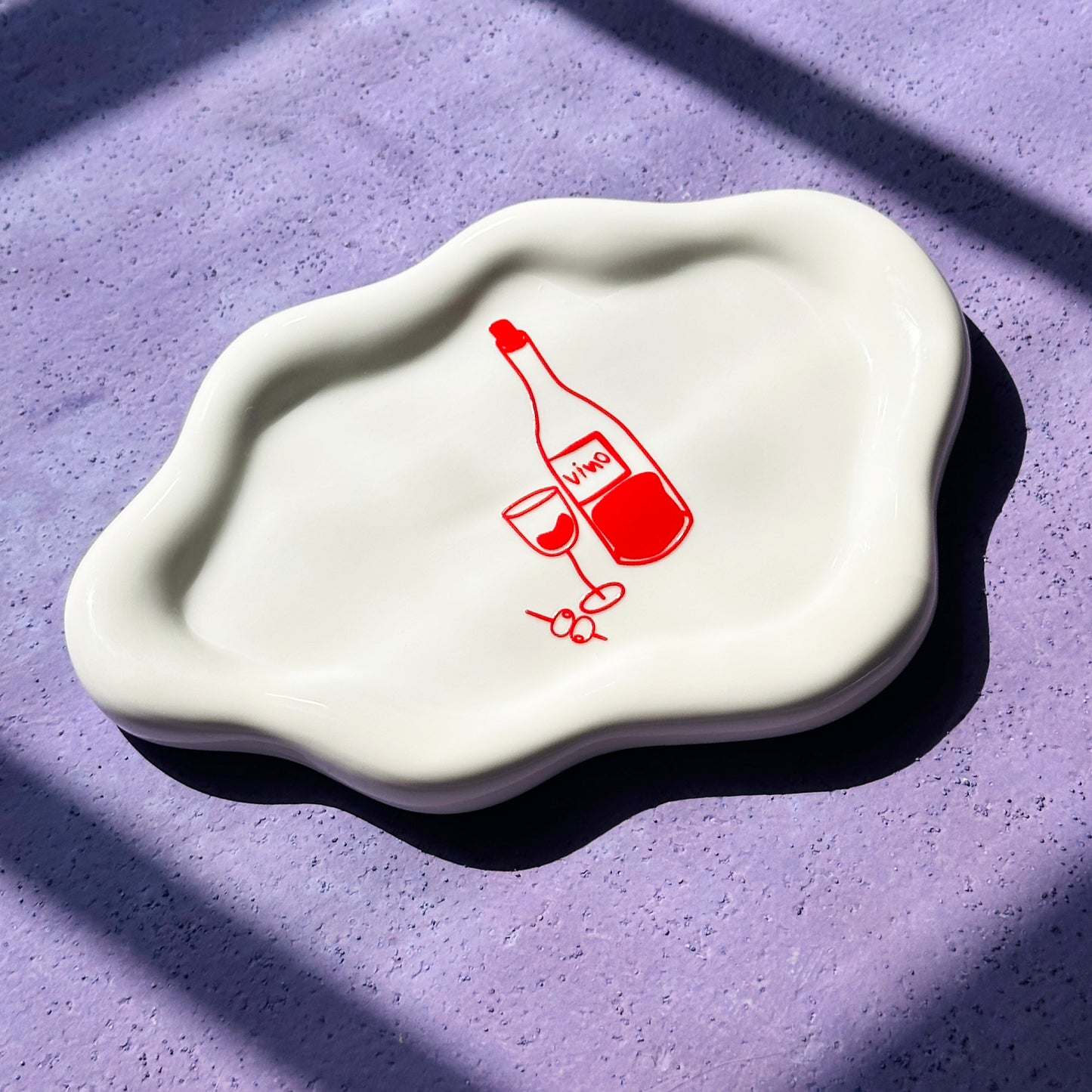 "VINO" Ceramic Tray